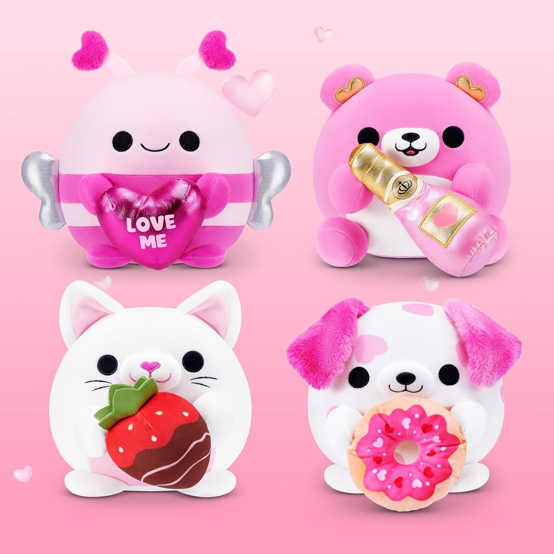 Snackles Kitten and Strawberry Chocolate 8-Inch Plush — view 3