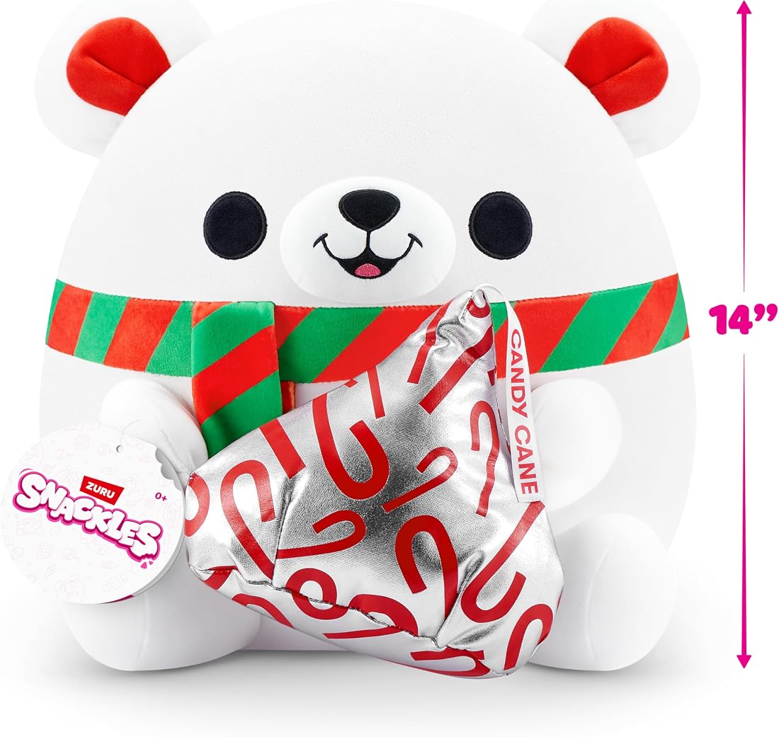 Snackles Polar Bear and Kisses 14-Inch Plush — view 3