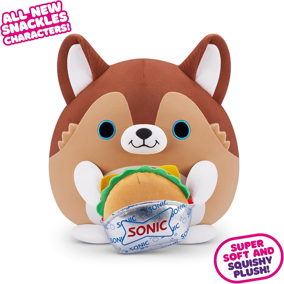 Snackles Puppy and Sonic Burger 16-Inch Plush — view 2