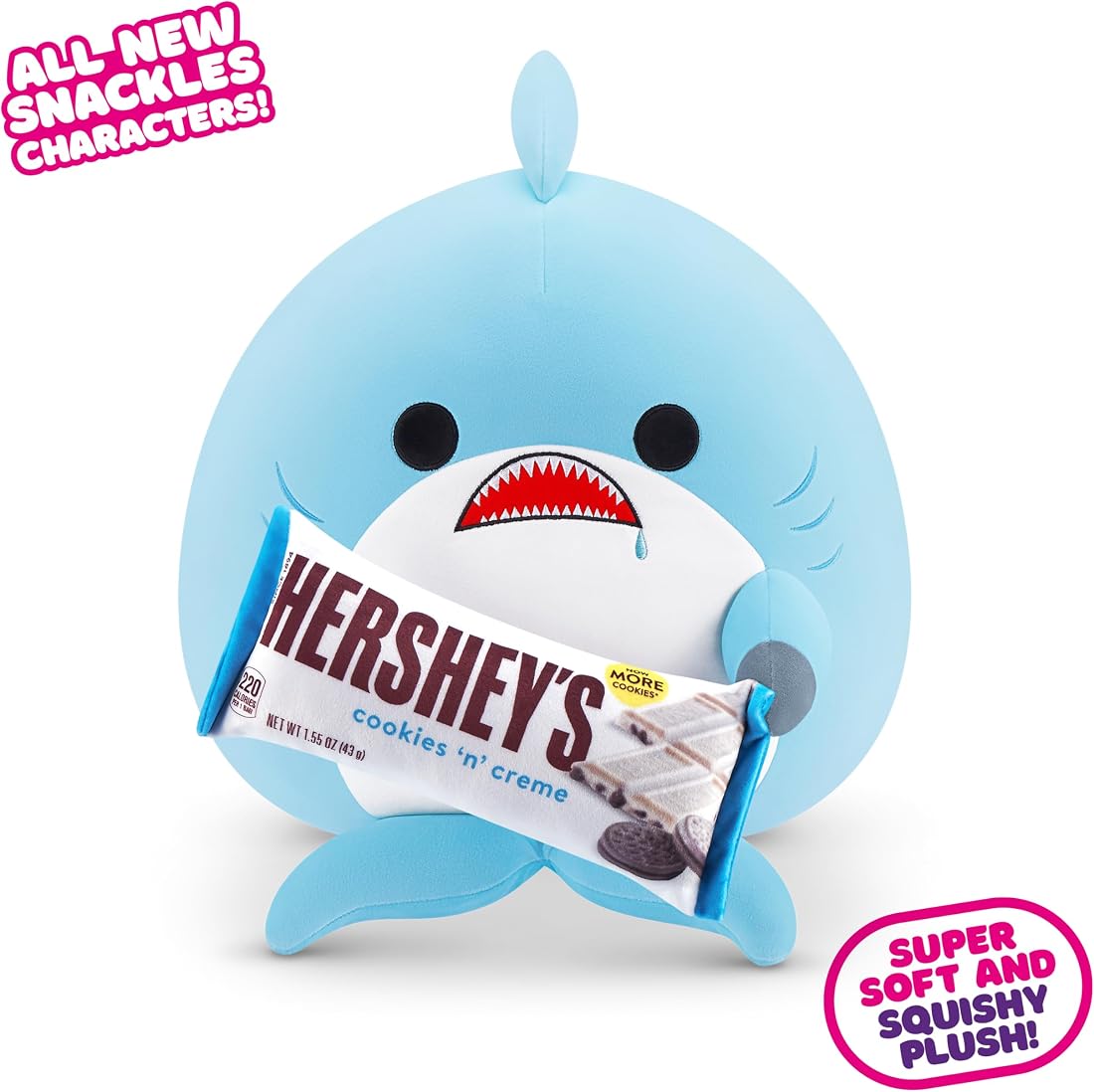 Snackles Shark and Hershey Cookies n Cream 16-Inch Plush — view 2