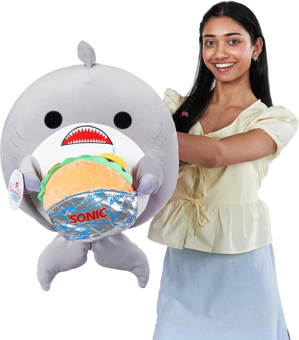 Snackles Shark and Sonic Burger 16-Inch Plush — view 4