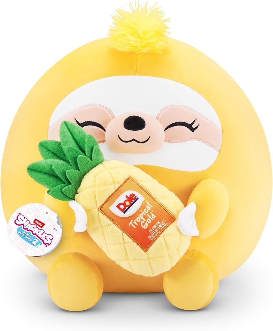 Snackles Sloth and Dole 16-Inch Plush