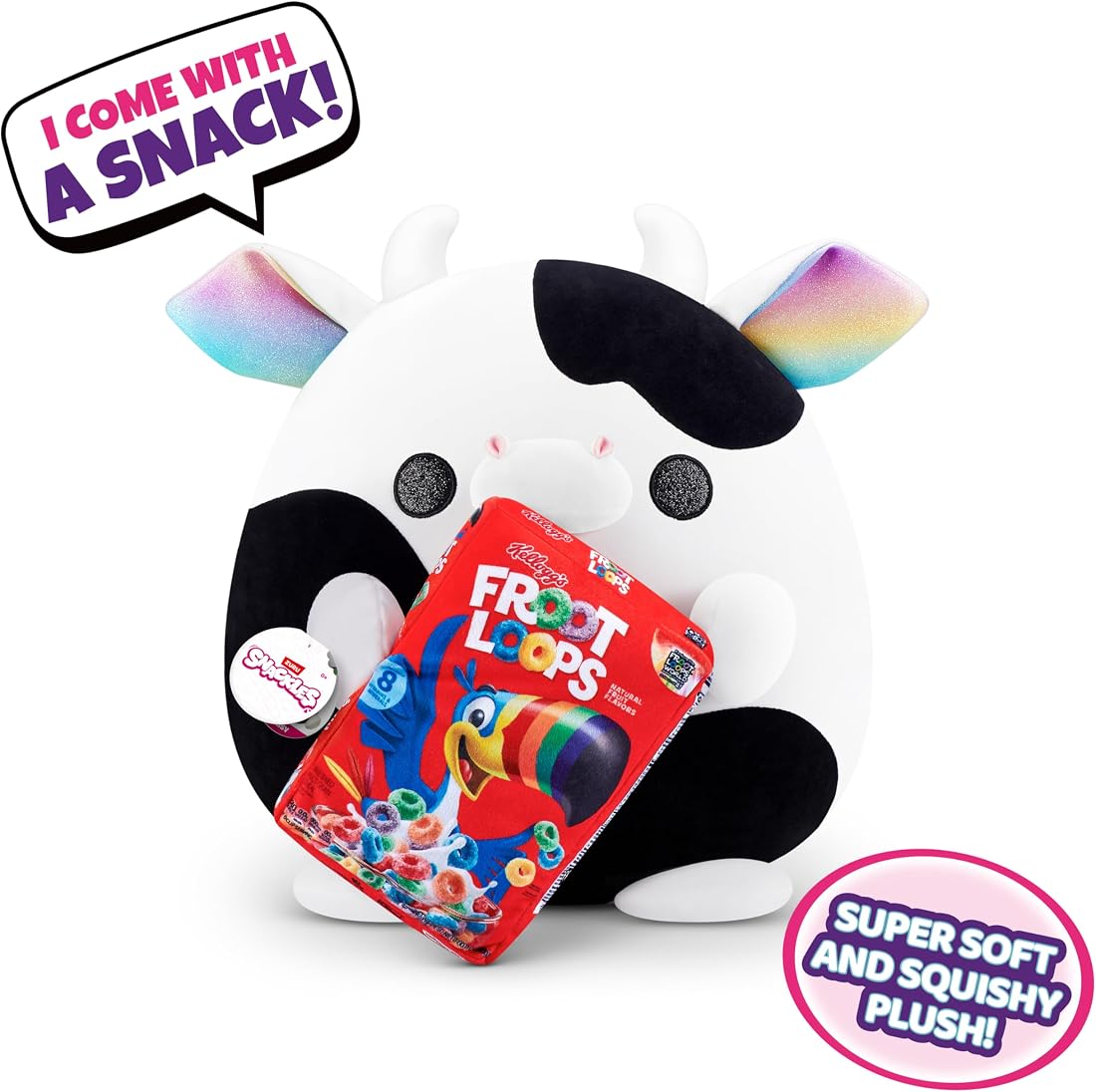 Snackles Super-Sized Cow and Froot Loops 14-Inch Plush — view 2