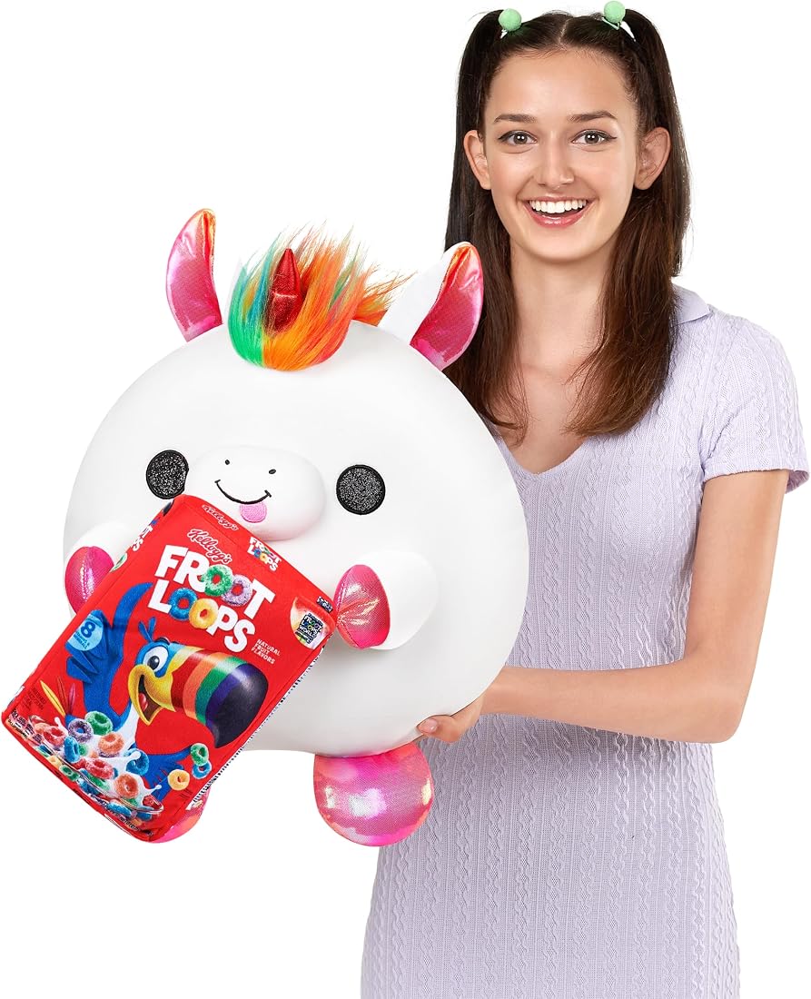 Snackles Super-Sized Unicorn and Froot Loops 14-Inch Plush — view 4
