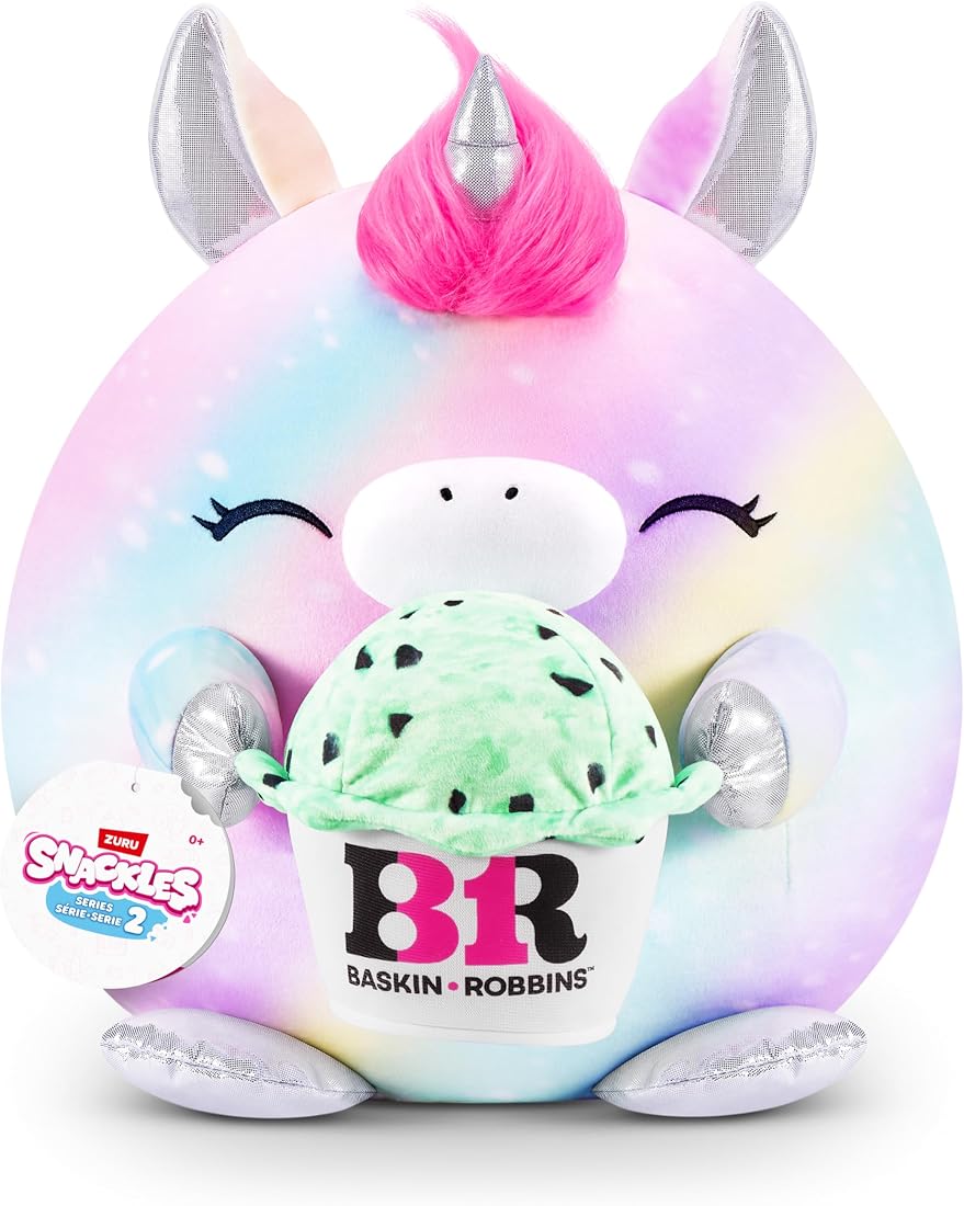 Snackles Unicorn and Baskin-Robbins 8-Inch Plush